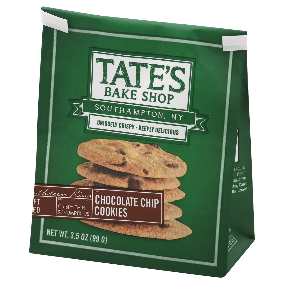 slide 13 of 13, Tate's Bake Shop Chocolate Chip Cookies, 3.5 oz, 3.5 oz