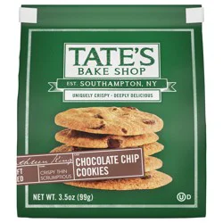 Tate''s Bake Shop Chocolate Chip Cookies, 3.5 oz
