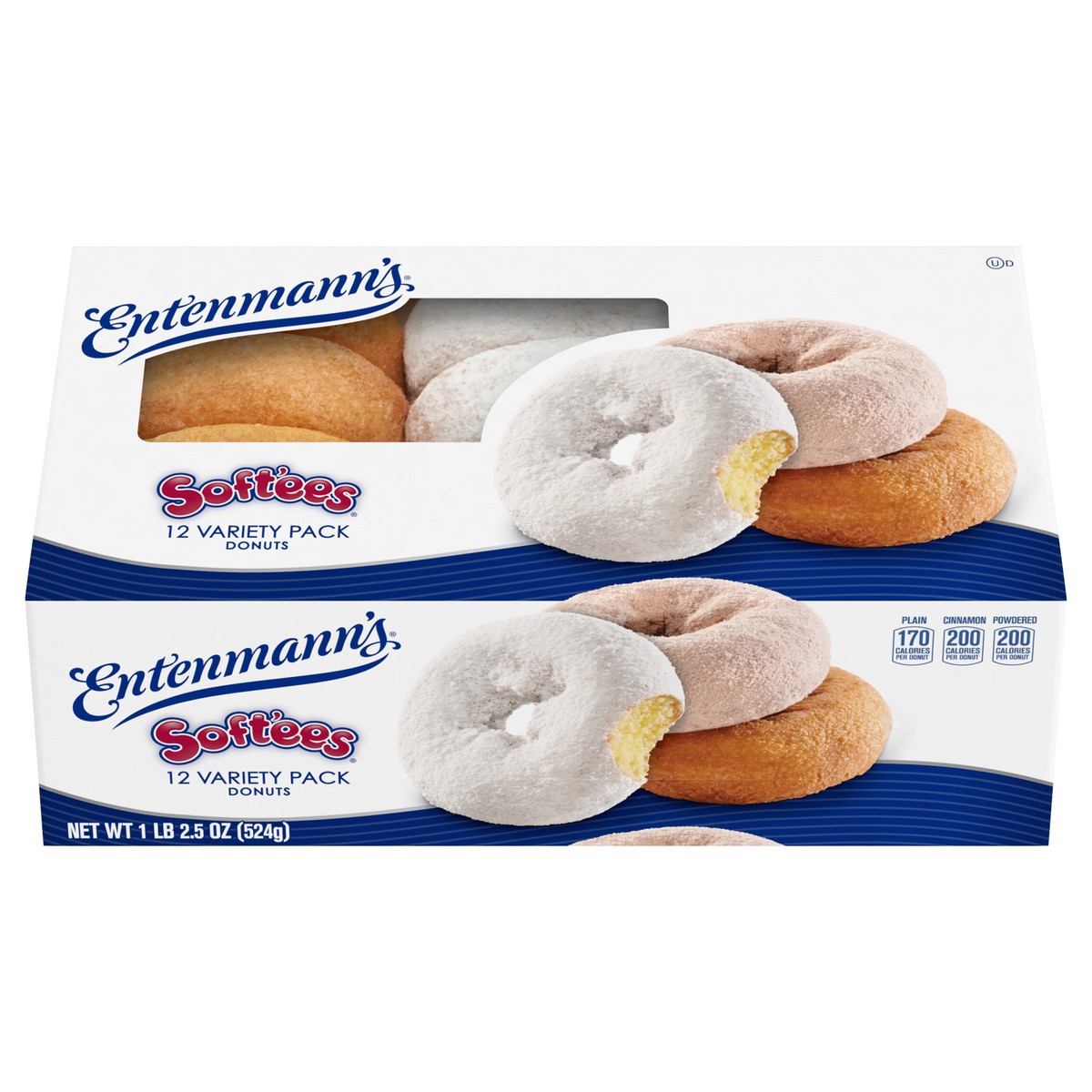 slide 1 of 7, Entenmann's Soft'ees Variety Pack Donuts, 12 count, 18.5 oz, 12 ct