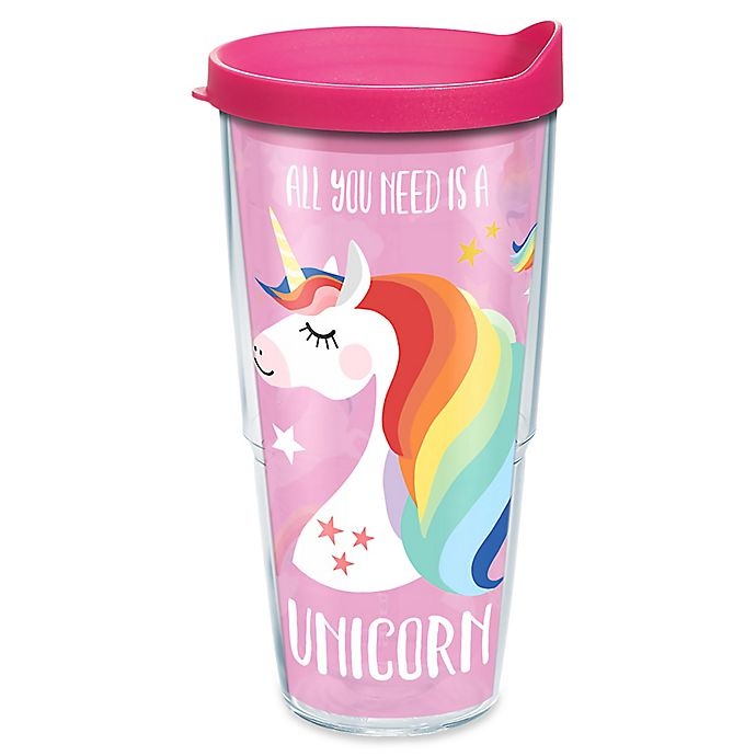 slide 1 of 1, Tervis Unicorn Wrap Tumbler with Lid, 24 oz