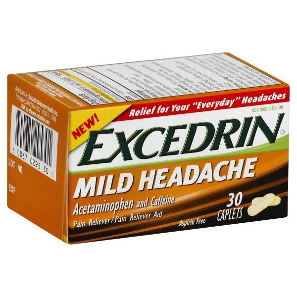 slide 1 of 1, Excedrin Mild Headache 30 ea, 30 ct