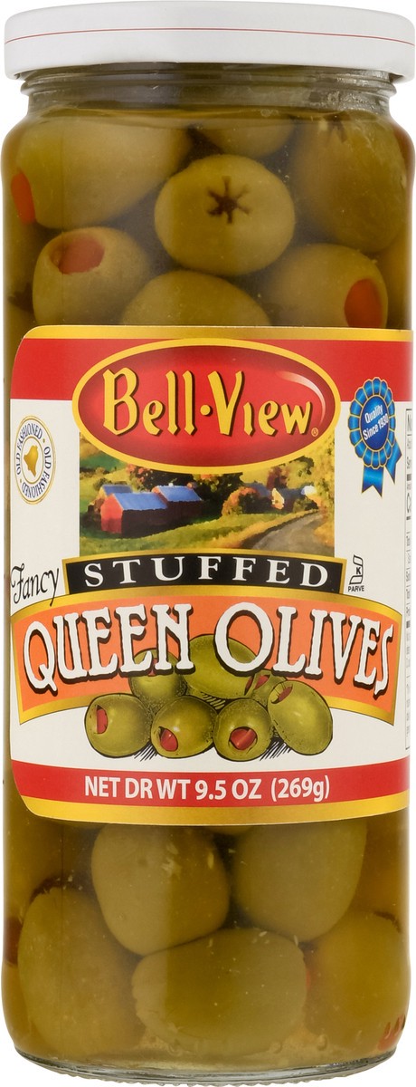 slide 2 of 14, Bell-View Fancy Stuffed Queen Olives 9.5 oz, 9.5 oz