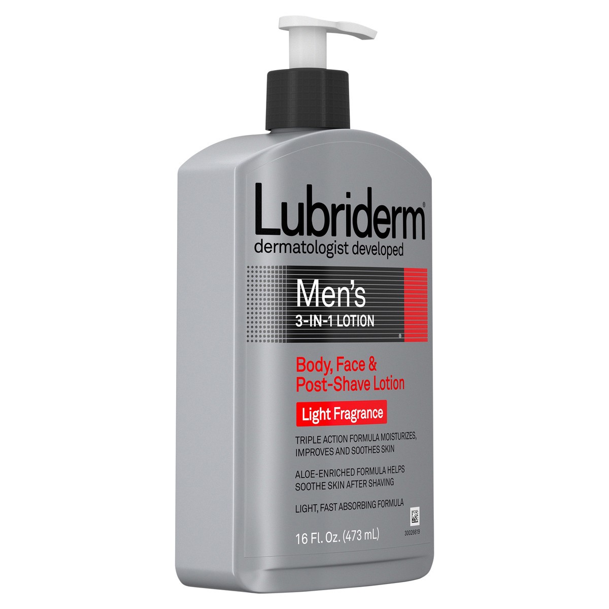 slide 4 of 7, Lubriderm Men's 3-In-1 Moisturizing Body Lotion with Aloe, 16 fl. oz, 16 fl oz