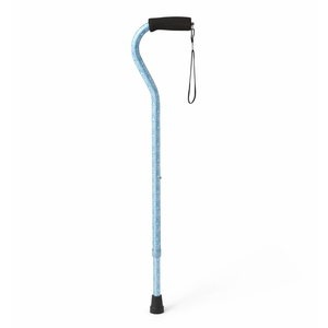 slide 1 of 1, Medline Industries Medline Offset Handle Fashion Cane, Baroque, 1 ct