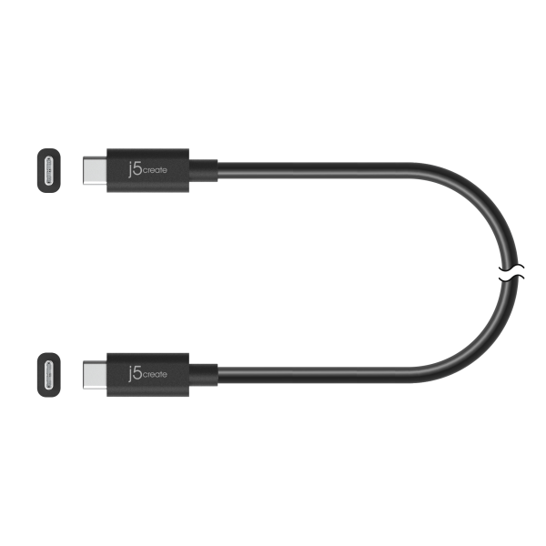 slide 2 of 3, J5Create Full-Featured Usb-C Usb4 Gen 3 Cable, Black, Juc28L08, 1 ct