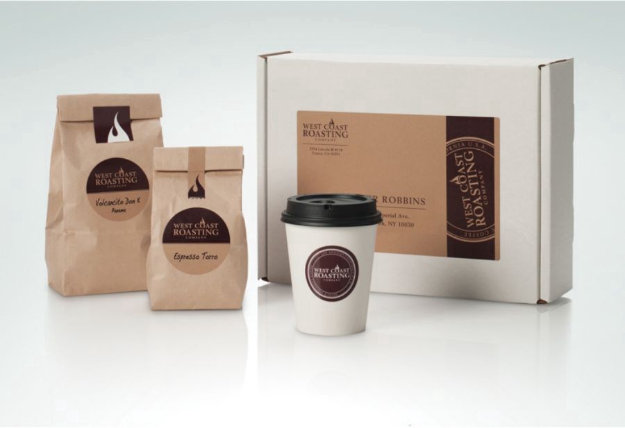 slide 5 of 10, Avery Round Print-to-The-Edge Labels, 2 1/2" Dia., Brown Kraft, 225 ct