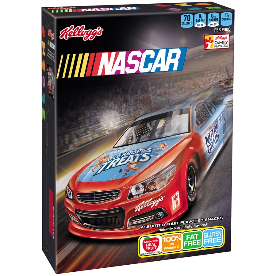 Kellogg's Nascar Assorted Fruit Flavored Snacks 10 ct; 8 oz Shipt