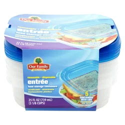 Our Family Entree Storage Containers