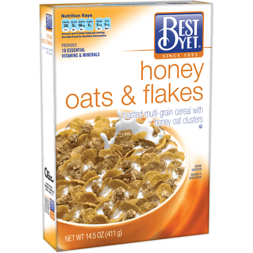 slide 1 of 1, Best Yet Byet Honey Oats & Flak, 14.5 oz
