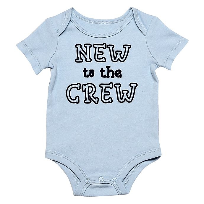 slide 1 of 1, Baby Starters BWA Newborn New to the Crew'' Bodysuit - Blue'', 1 ct
