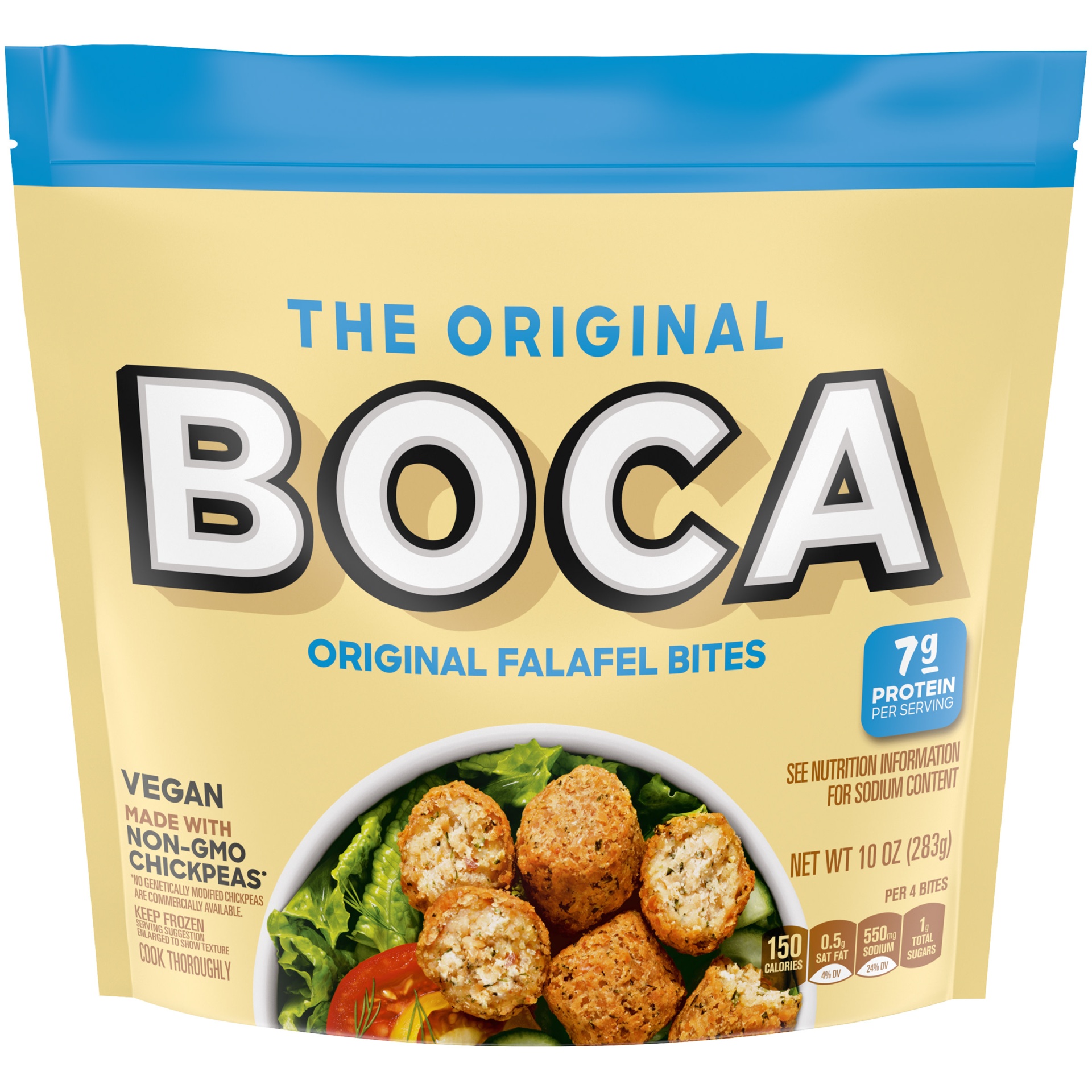 slide 1 of 6, BOCA Original Vegan Falafel Bites with Non-GMO Chickpeas, 10 oz