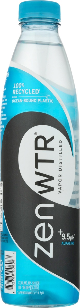 slide 10 of 11, ZenWTR Vapor Distilled Alkaline Water, 1 liter