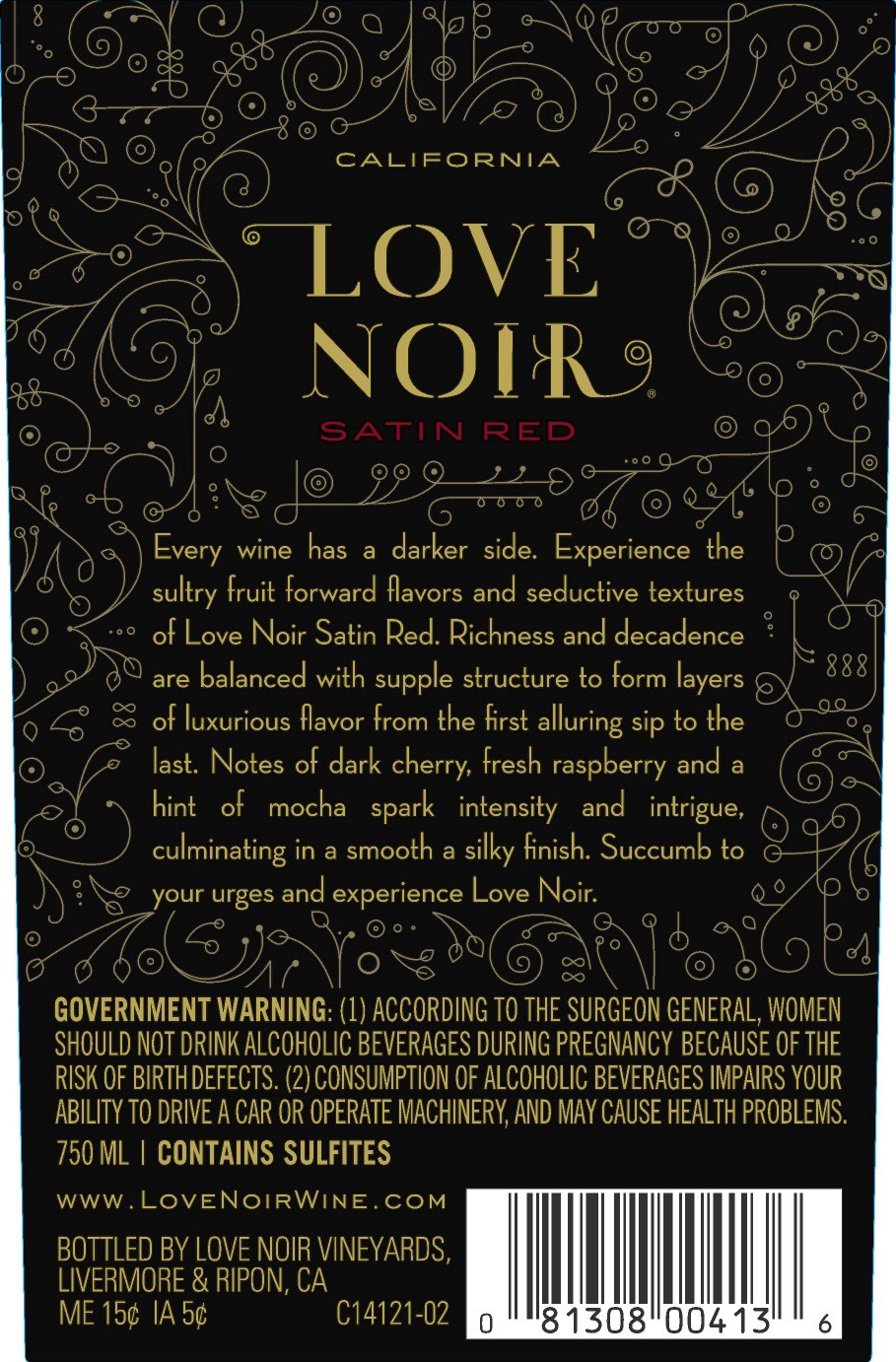 slide 5 of 5, Love Noir Red Wine 750 ml, 750 ml