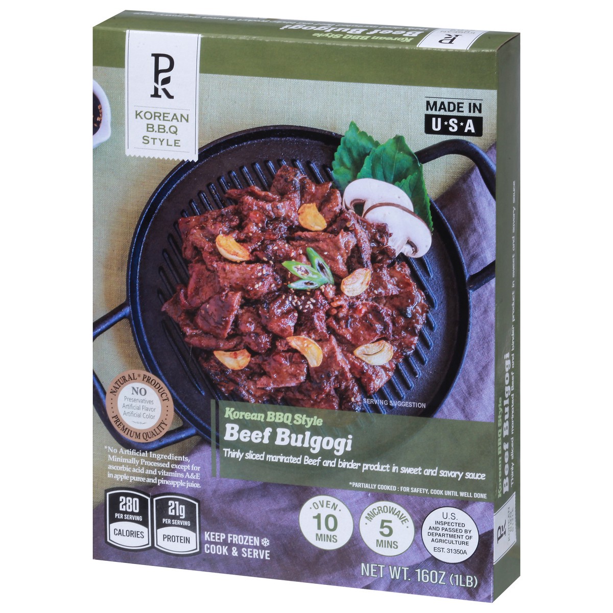 slide 6 of 13, PK Korean BBQ Style Beef Bulgogi 16 oz, 16 oz