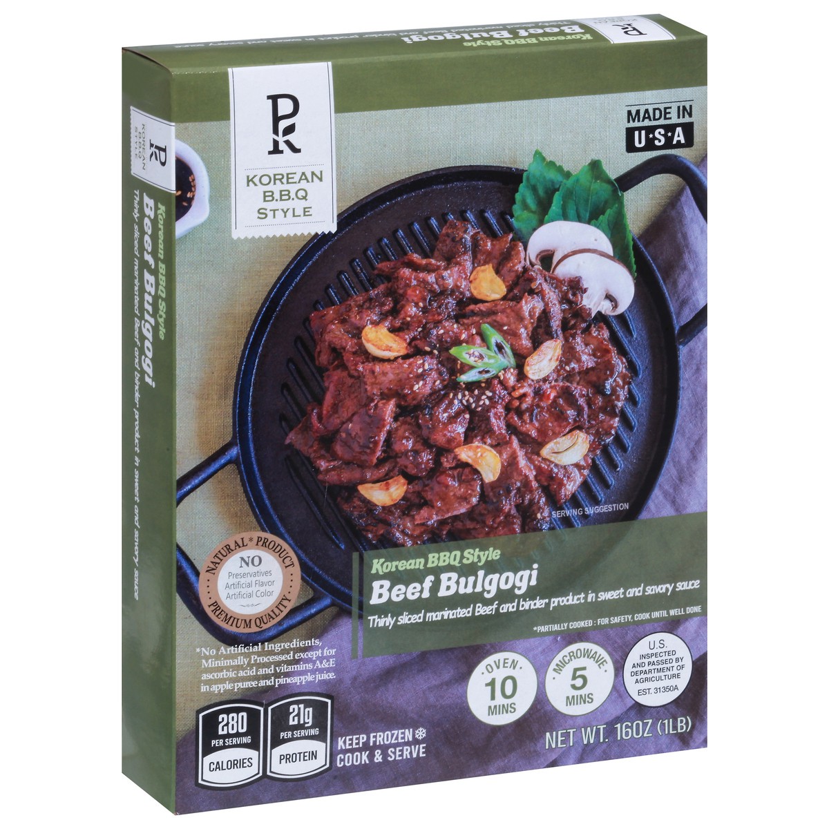 slide 3 of 13, PK Korean BBQ Style Beef Bulgogi 16 oz, 16 oz