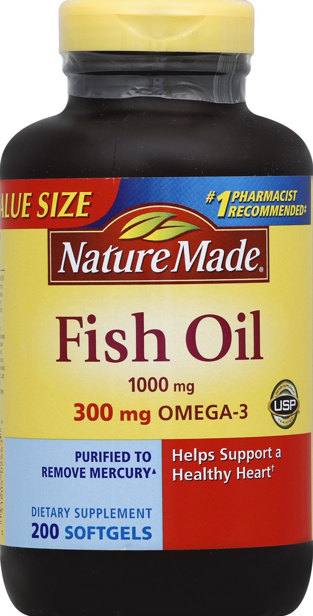 slide 2 of 6, Nature Made Fish Oil Liquid Soft Gels, 200 ct