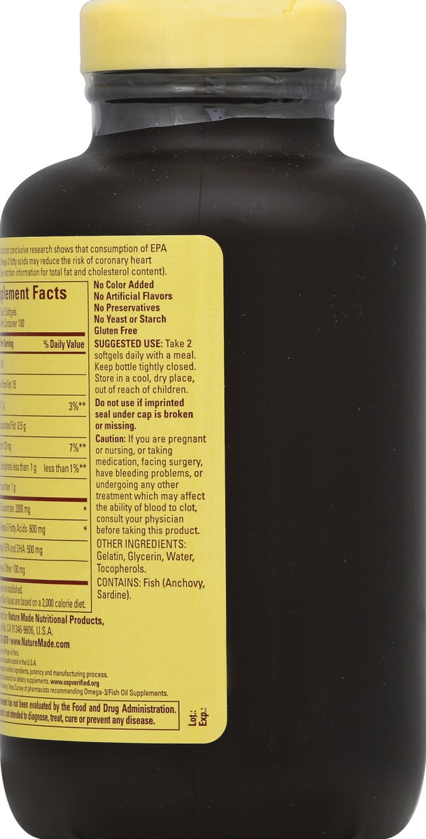 slide 3 of 6, Nature Made Fish Oil Liquid Soft Gels, 200 ct