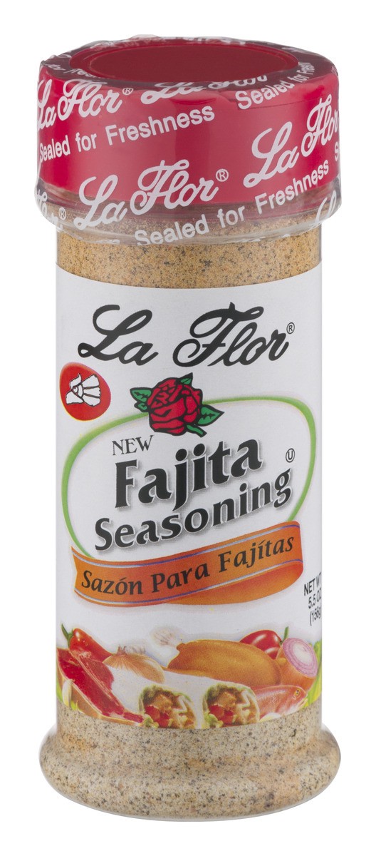 slide 1 of 9, La Flor Fajita Seasoning, 5.5 oz
