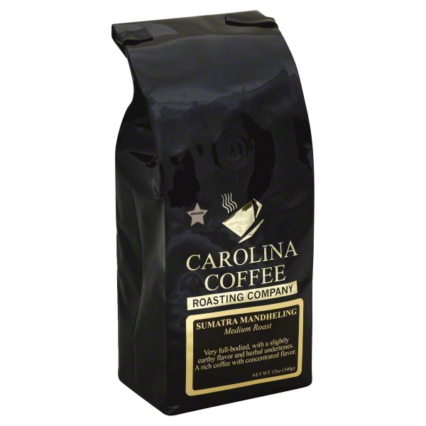 slide 1 of 1, Carolina Brewery Coffee Roasting Company Sumatra Mandheling, 12 oz