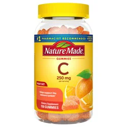 Nature Made Vitamin C 250 mg per serving, Dietary Supplement for Immune Support, 150 Gummies, 75 Day Supply