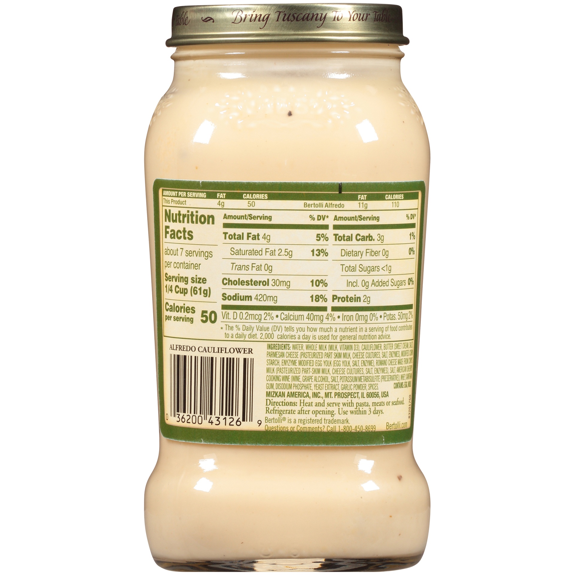 slide 4 of 6, Bertolli Creamy Alfredo Sauce, 15 oz