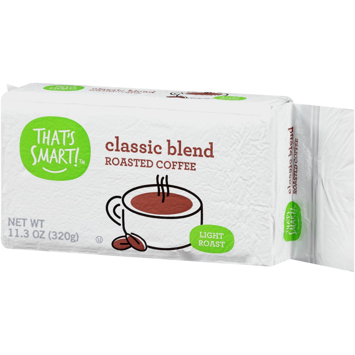 slide 4 of 9, That's Smart! Light Roast Classic Blend 100% Roasted Coffee, 11.3 oz