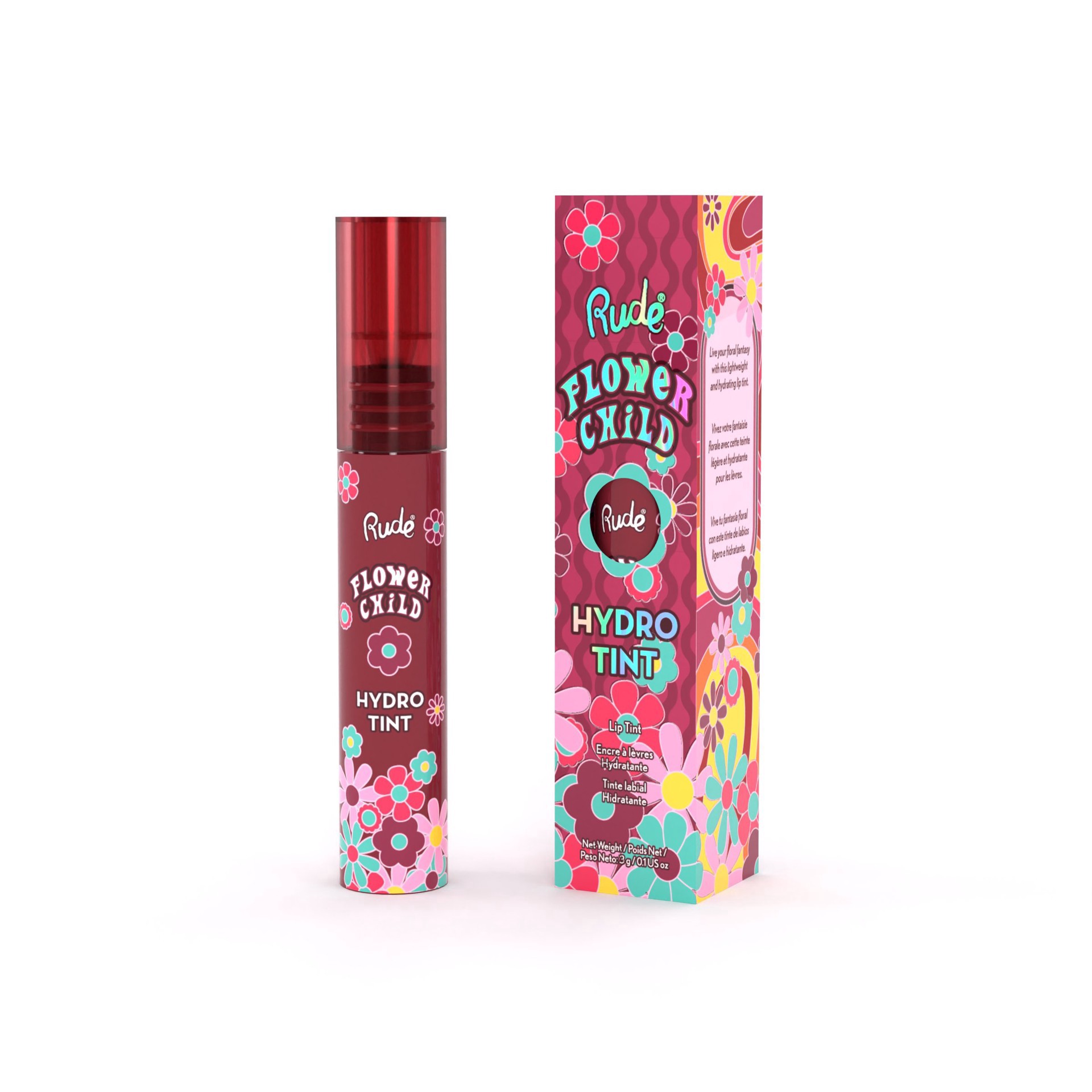 slide 1 of 1, Rude Cosmetics Flower Child Hydro Tint - Black Dahlia, 1 ct