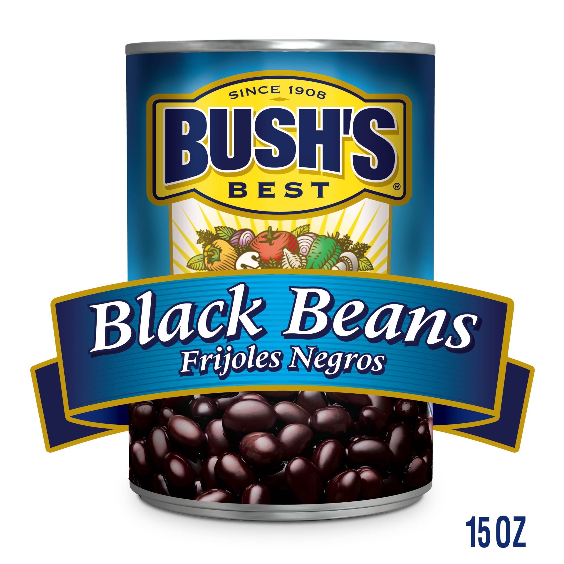 slide 2 of 5, Bush's Black Beans, 15 oz