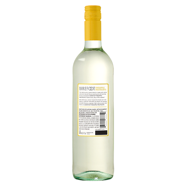 slide 5 of 5, Barefoot Fruitscato Pineapple Sweet Wine 750ml  , 1 ct