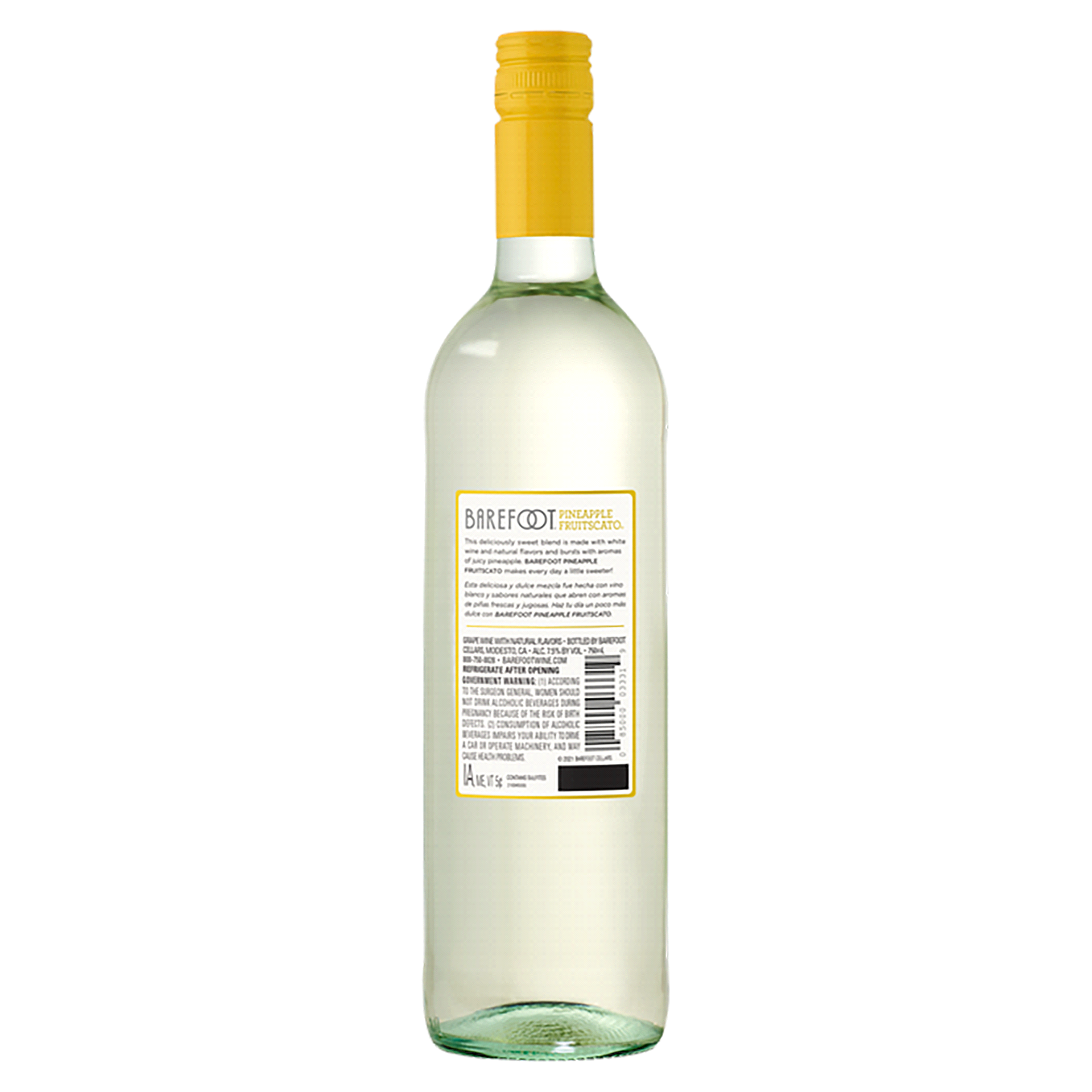 slide 3 of 5, Barefoot Fruitscato Pineapple Sweet Wine 750ml  , 1 ct