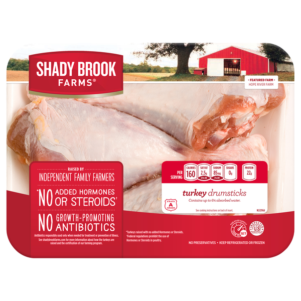 slide 1 of 1, Shady Brook Farms Turkey Drumsticks Fresh, per lb