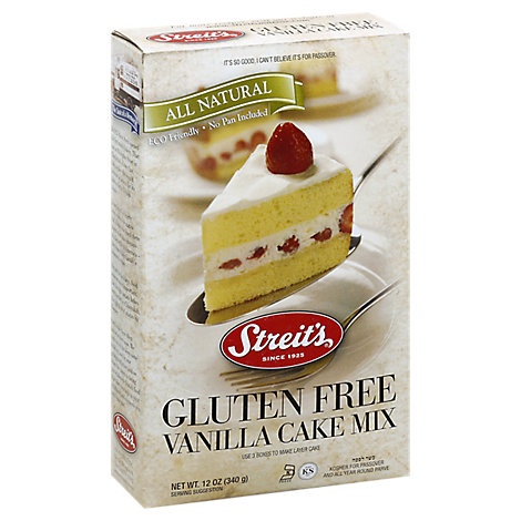 slide 1 of 1, Streit's Streit Cake Vanilla Gluten Free, 12 oz