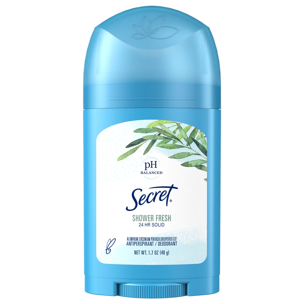 slide 1 of 1, Secret Wide Solid Antiperspirant and Deodorant, Shower Fresh, 1.7 oz, 1.7 oz