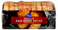 slide 1 of 1, Kroger Seasoned Hash Brown Patties, 10 ct; 22.5 oz