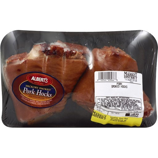slide 1 of 2, Market District Pork Hocks, Smoked, per lb