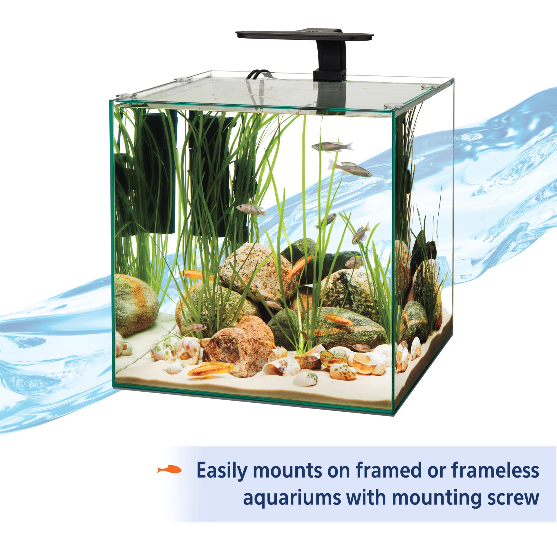 slide 9 of 10, Aqueon Freshwater Aquarium Clip-On LED Light One Size, 1 ct