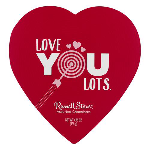 slide 1 of 1, Russell Stover Love You Lots Assorted Chocolates, 4.75 oz