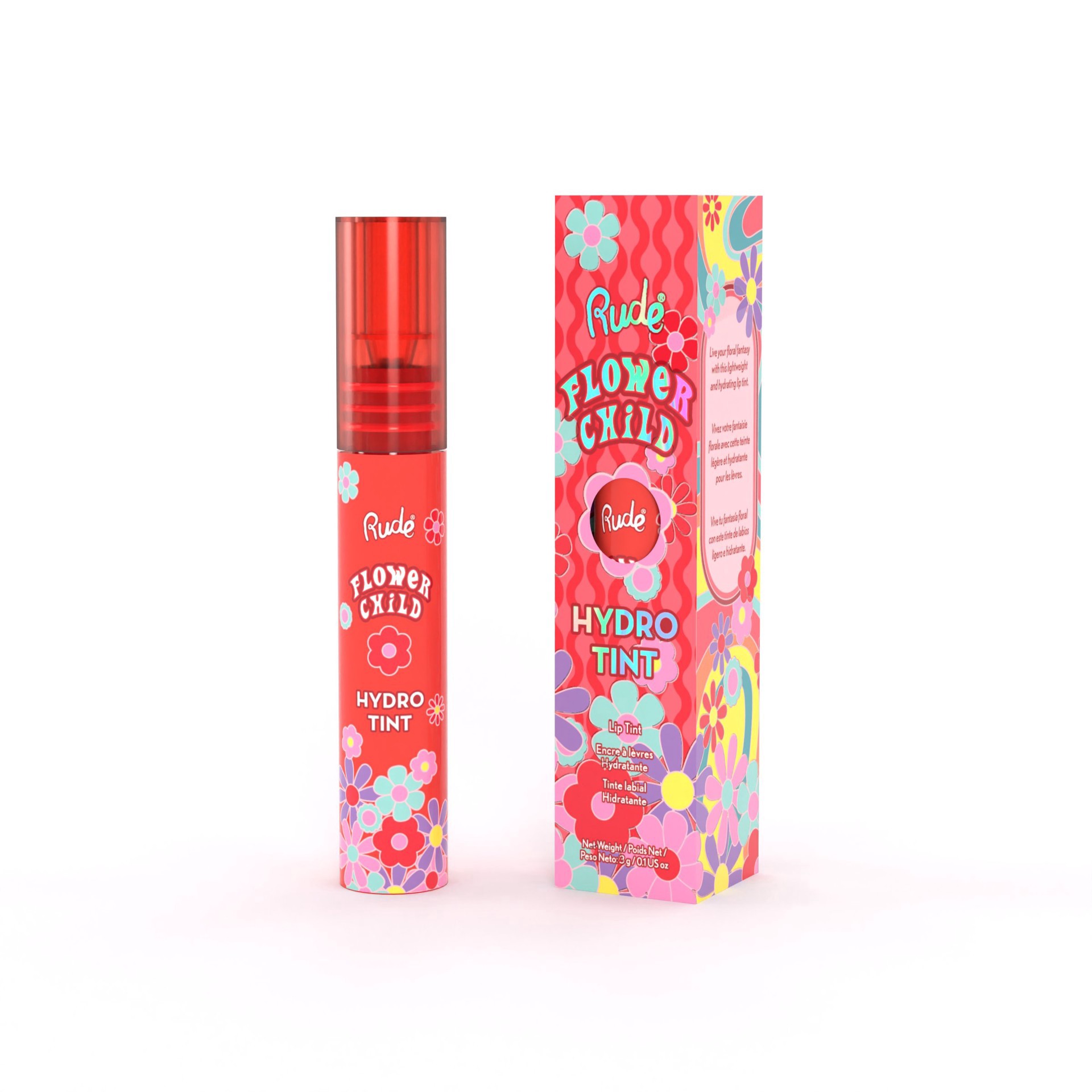 slide 1 of 1, Rude Cosmetics Flower Child Hydro Tint - Poinsettia, 1 ct