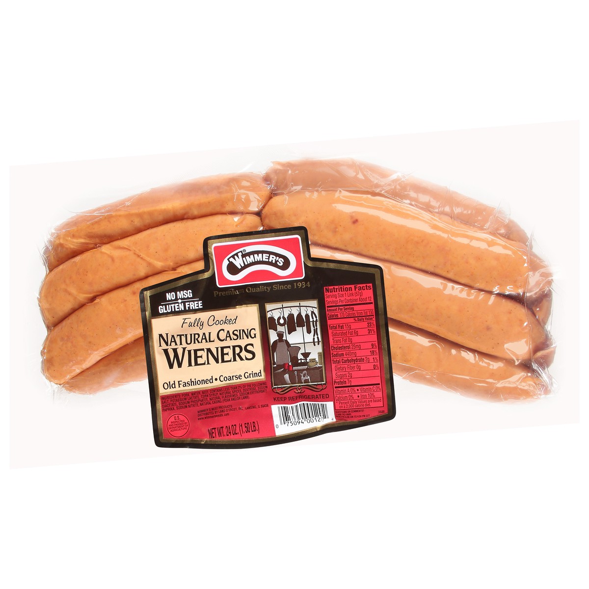 slide 11 of 13, Wimmer's Wieners, 12 ct; 24 oz