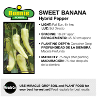 slide 5 of 9, Bonnie Plants  Pepper Banana Sweet, 19.3 oz