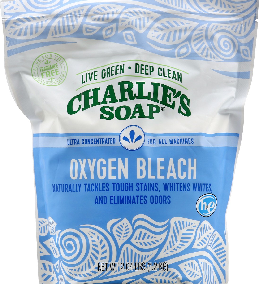 slide 6 of 9, Charlie's Soap Oxygen Bleach 2.64 lb, 2.64 lb