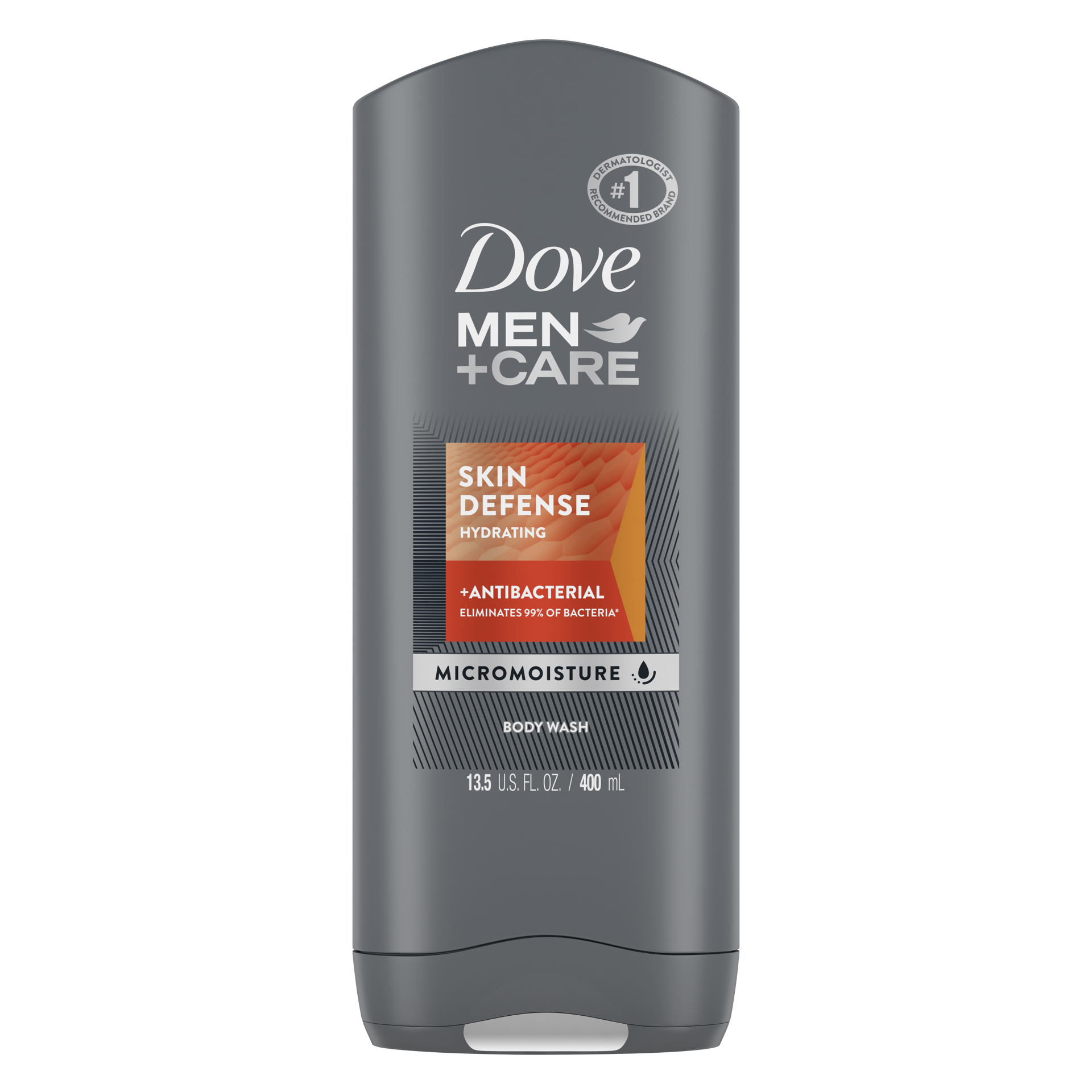 slide 3 of 4, Dove Men+Care Antibacterial Skin Defense Body and Face Wash, 13.5 oz, 13.5 oz