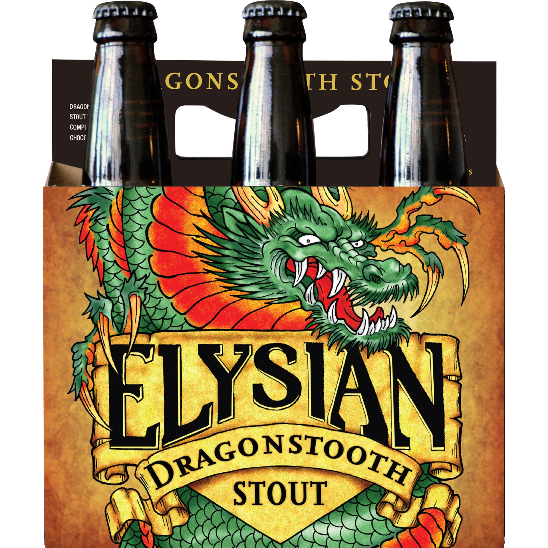 slide 2 of 2, Elysian Brewing Dragonstooth Stout, 6-Pack, 12 oz. Bottle, 