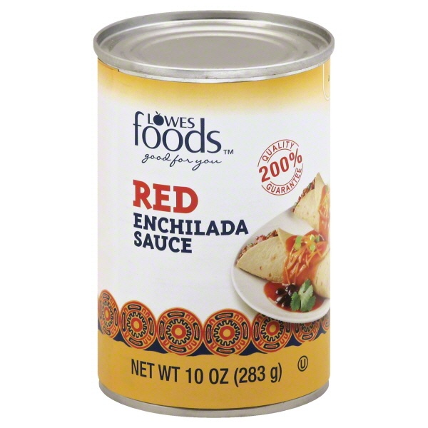 slide 1 of 1, Lowes Foods Enchilada Sauce Red, 10 oz