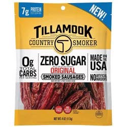 Tillamook Country Smoker Zero Sugar Original Smoked Sausages 4 oz