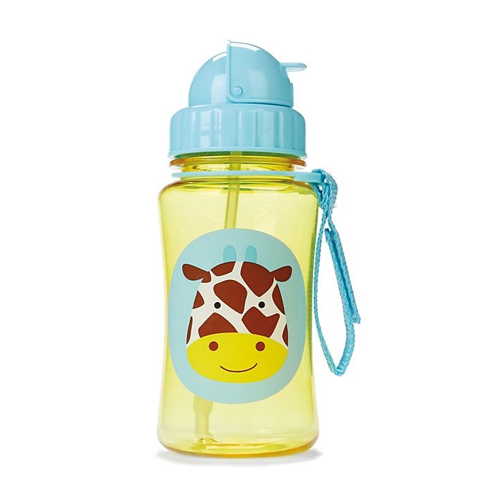 slide 2 of 4, Skip Hop SKIP*HOP Zoo Giraffe Straw Bottle, 12 oz