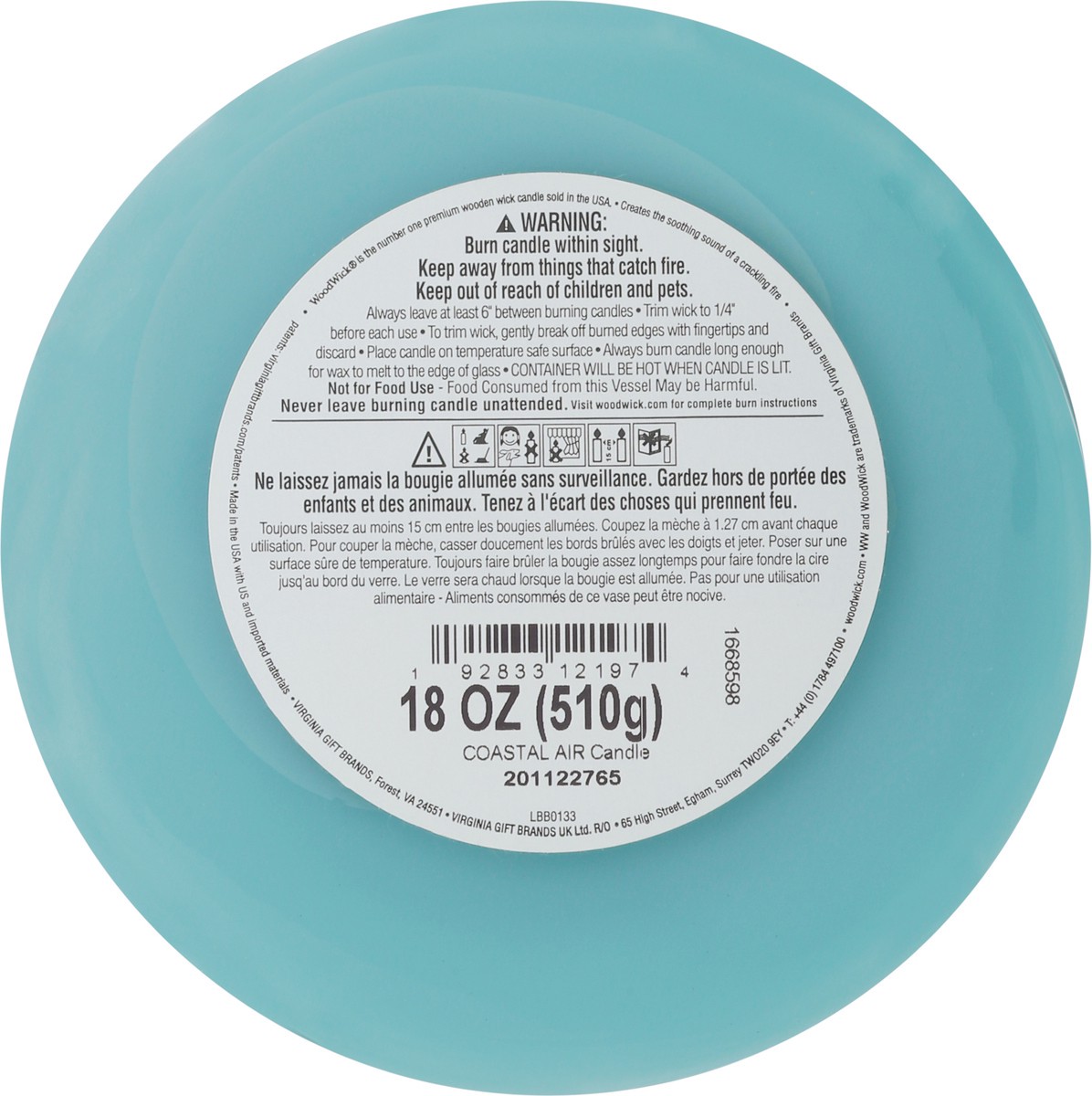 slide 4 of 9, Nature's Wick Coastal Air Candle 1 ea, 1 ct