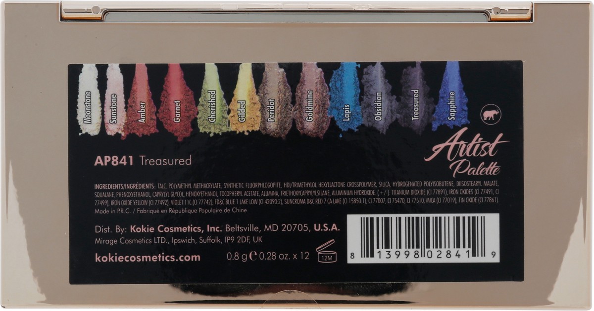 slide 9 of 11, Kokie Treasured AP841 Artist Palette 12 ea, 12 ct