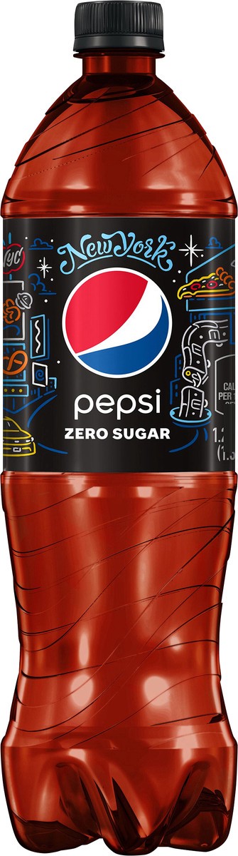 slide 3 of 5, Pepsi Cola, Zero Sugar, New York, 1.32 qt