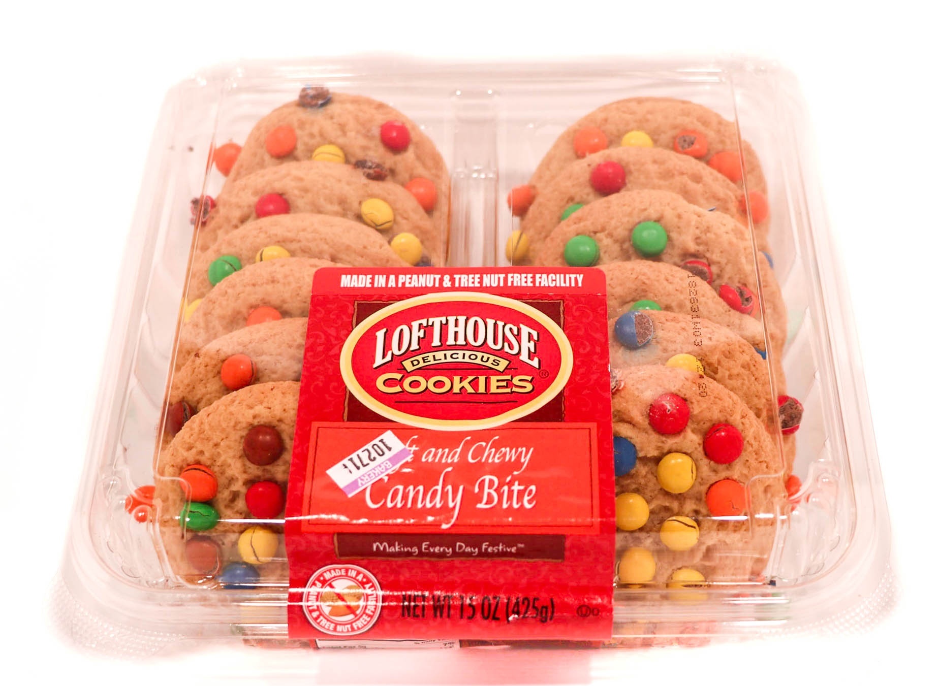 slide 1 of 1, Lofthouse Candy Bite Cookies, 12 ct